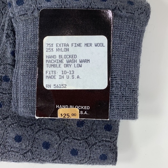Vintage Deadstock - Countess Mara - Meriwool Dress Socks- NWT - Picture 2 of 4